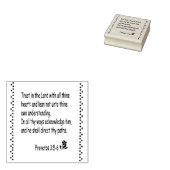 聖なる書物、 経典箴言3:5-6スタンプ ラバースタンプ (押印)