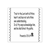 聖なる書物、 経典箴言3:5-6スタンプ ラバースタンプ (インプリント)