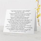 聖なる書物、 経典約束聖書のビッググリーティングカード カード (黄色い花)