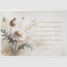 聖なる書物、 経典約束Josh 1:9デコページ 薄葉紙