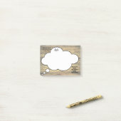 聖なる書物、 経典素朴発話記号モノグラム ポストイット (デスク上)