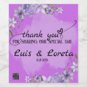 聖なる書物、 経典結婚のワインボトルラベル ワインラベル (シングルラベル)