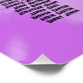 聖なる書物、 経典結婚の座席表 ポスター (コーナー)