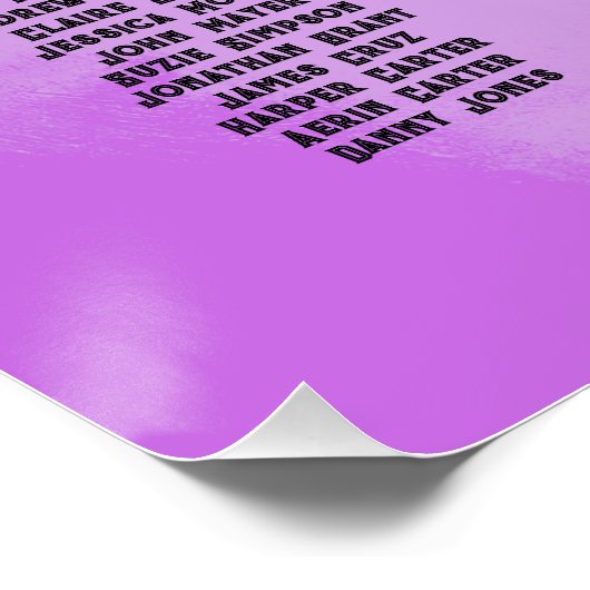 聖なる書物、 経典結婚の座席表 ポスター (コーナー)