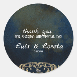 聖なる書物、 経典結婚の感謝ステッカー ラウンドシール