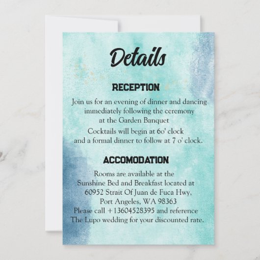 聖なる書物、 経典結婚の詳細カード緑を見つけた (正面)