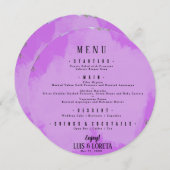 聖なる書物、 経典結婚ディナーメニュー メニュー (正面/裏面)