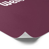 聖なる書物、 経典結婚プラムの歓迎サイン ポスター (角)