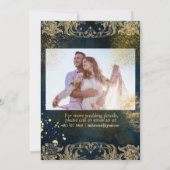 聖なる書物、 経典結婚式招待状カード私は青を見つけた 招待状 (裏面)