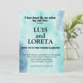 聖なる書物、 経典結婚式招待状カードGreが見つかった 招待状 (スタンド正面)