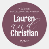 聖なる書物、 経典結婚梅 ラウンドシール (正面)