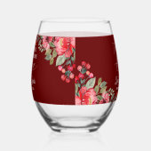 聖なる書物、 経典結婚眼鏡 ステムなしワイングラス (左)