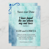 聖なる書物、 経典緑で見つかった日付カードを保存 セーブザデート (正面/裏面)