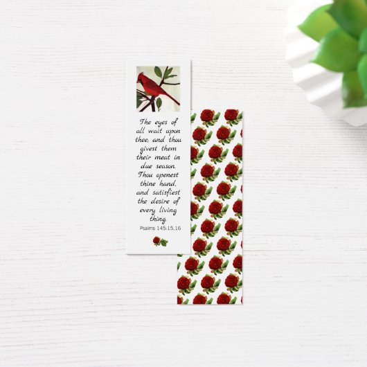 聖なる書物、 経典聖書の引用と赤い鳥のブックマーク (デスク)