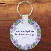 聖なる書物、 経典詩スピリチュアルメッセージ王国 キーホルダー (正面)