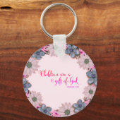 聖なる書物、 経典詩スピリチュアルメッセージ王国 キーホルダー (正面)