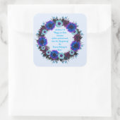 聖なる書物、 経典詩スピリチュアルメッセージ王国 スクエアシール (バッグ)