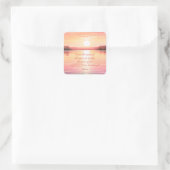 聖なる書物、 経典詩篇113:3 スクエアシール (バッグ)