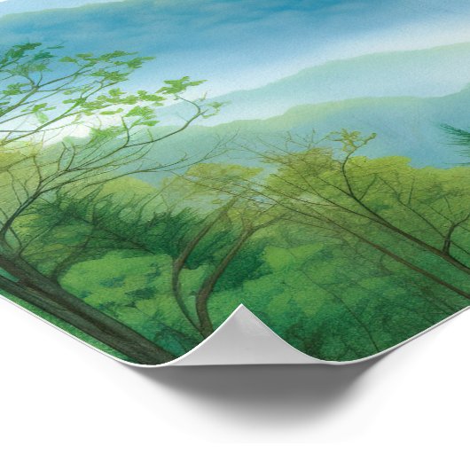 聖なる書物、 経典詩篇121私は山に私の目を持ち上げる ポスター (角)