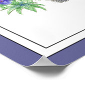 聖なる書物、 経典詩篇61:2励ましの水彩動物 ポスター (角)