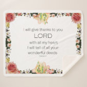 聖なる書物、 経典詩篇9、フローラ シェルパブランケット (正面(横))