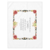 聖なる書物、 経典詩篇9、フローラ テーブルクロス (正面)