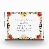 聖なる書物、 経典詩篇9、フローラ フォトブロック (正面)