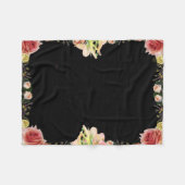 聖なる書物、 経典詩篇9、フローラ フリースブランケット (正面(横))