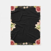 聖なる書物、 経典詩篇9、フローラ フリースブランケット (正面)