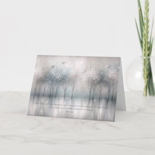 聖なる書物、 経典詩、勇気付けられるサンキューカード サンキューカード (正面)