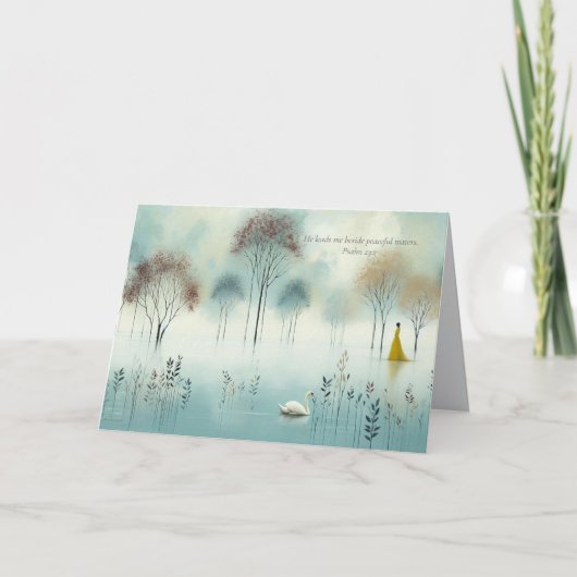 聖なる書物、 経典詩、勇気付けられるサンキューカード サンキューカード (正面)