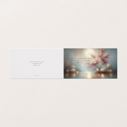 聖なる書物、 経典詩，勇気付けられる – 折り畳みカード (外部フラット)