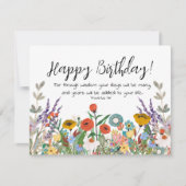 聖なる書物、 経典誕生日グリーティングカード箴言9:11 カード (正面)