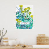 聖なる書物、 経典2コリント9:8花宗教的 ポスター (キッチン)