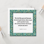 聖なる書物、 経典6:24-26 カード (正面/裏面インサイチュ)