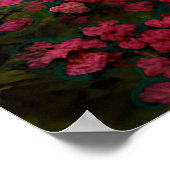 聖なる書物、 経典、クリスチャン・エンジェル、ピンクの花を追加 ポスター (角)