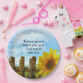 聖なる書物、 経典、コロサイ3:17 ペーパープレート (パーティー)