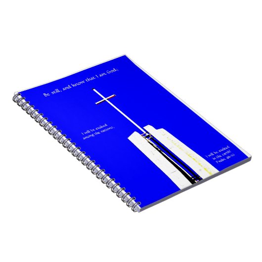 聖なる書物、 経典・ジャーナルを使用したキリスト教十字架 ノートブック (右側)