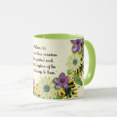 聖なる書物、 経典・バース・スピリチュアル・メッセージ・キングダム マグカップ (正面右)