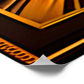 聖なる書物、 経典、ブラウン、ゴールデンクリスチャンの十字架を追加 ポスター (角)