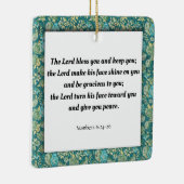 聖なる書物、 経典、数値6:24-26 セラミックオーナメント (右)