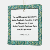 聖なる書物、 経典、数値6:24-26 セラミックオーナメント (左)