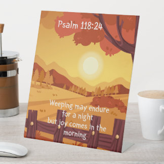 聖なる書物、 経典、泣いて一晩も耐えられる 台座サイン