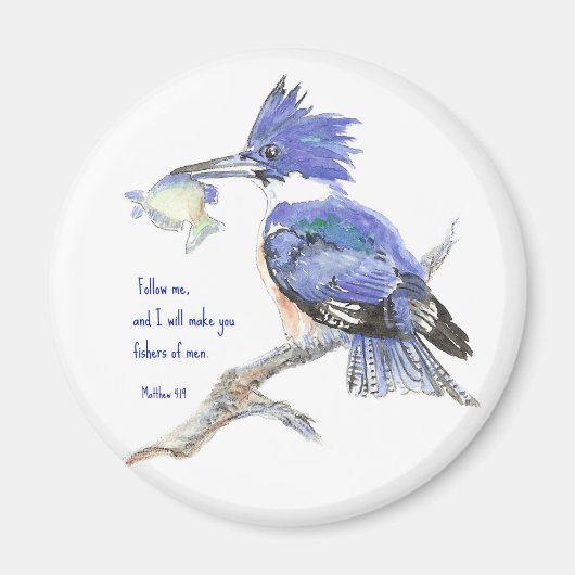 聖なる書物、 経典、男の漁師感動的、 マグネット (正面)