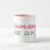 聖なる書物、 経典//聖書の聖句 マグカップ (中央)