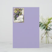 聖なる書物、 経典（花） 便箋 (スタンド正面)