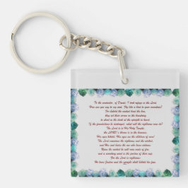 聖なる書物、 経典、詩篇11節、聖書の詩。 キーホルダー