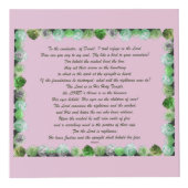 聖なる書物、 経典、詩篇11節、聖書の詩。 フォトキューブ (正面)