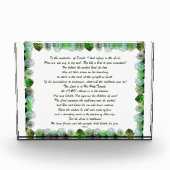 聖なる書物、 経典、詩篇11節、聖書の詩。 フォトブロック (正面)