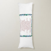 聖なる書物、 経典、詩篇11節、聖書の詩。 ボディピロー (正面縦)